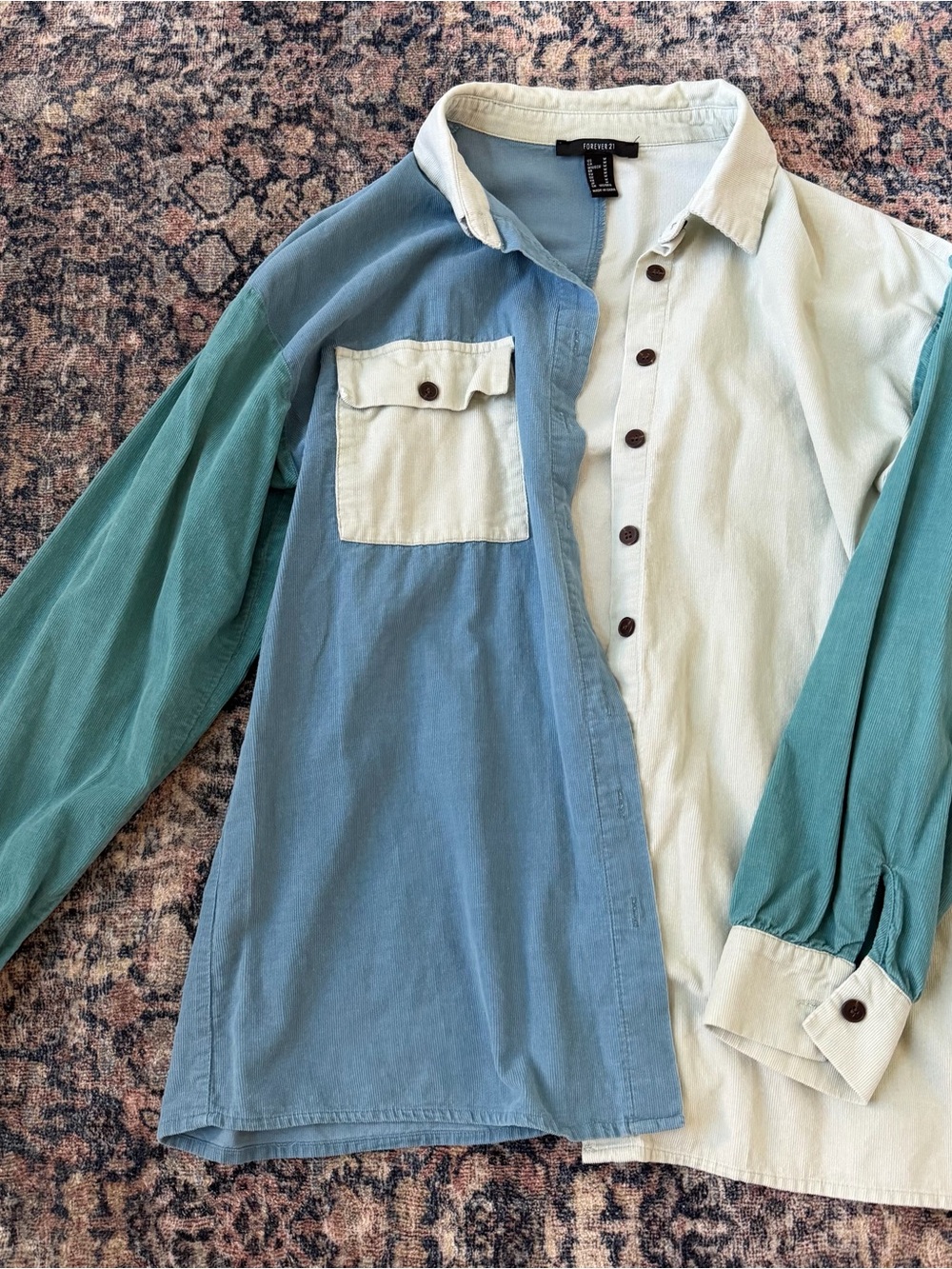 Forever 21 Colorblock button down